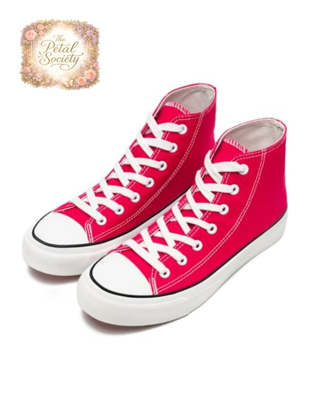 High Top Canvas Sneakers Lace Up Comfortable Casual Walking Shoes